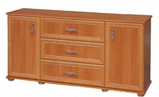 Zásuvka na komoda 3 Zásuvky Classic Alder 157 cm
