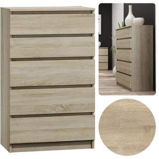Zásuvka na komode 5 zásuviek M5 Sonoma Knižnica