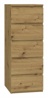 Zásuvka na komoda 5 zásuviek W5 Oak Artisan