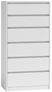 SKRIŇKA SKRIŇA 6 ZÁSUV V 140CM KARO K6 BIELA