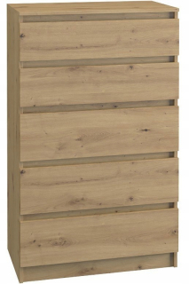SKRIŇKA SKRIŇOVÁ KNIHA 5 ZÁSUVKOV MARCYSIA DUB ARTISAN