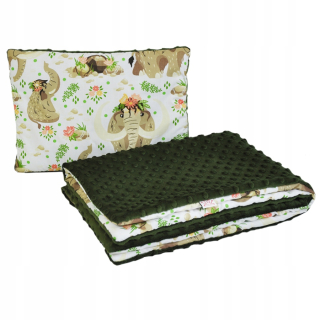 Minky set prikrývka 90x120 vankúš 40x60 Návrhy