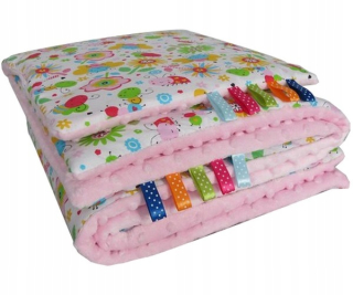 Minky set deka prikrývky 100x150 vankúš 40x50