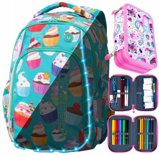 CoolPack Shining Batch Set+Puzdro s dvojitou ceruzkou