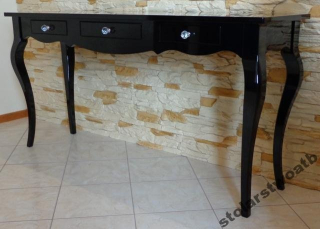 Konzola s 3 zásuvkami vysoký lesk - leštené