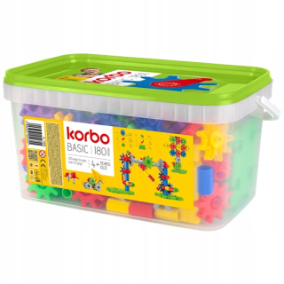 Korbo Moveble Construction Blocks Basic 180 EL.