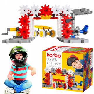 Korbo Moveble Construction Blocks Car Service 119
