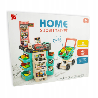 OBCHODNÝ KOŠÍK + SUPERMARKET SO SVETLOM A ZVUKOM