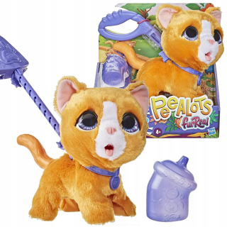 Mačka na vodítku pee peeots močky maskot