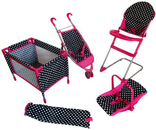 Kpl 4in1 Dolller+Playpen+Seat+Stolička