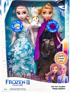 Bábika Frozen - SPIEVAJÚCA BÁBIKA ELSA ANNA OLAF FROZEN 30CM