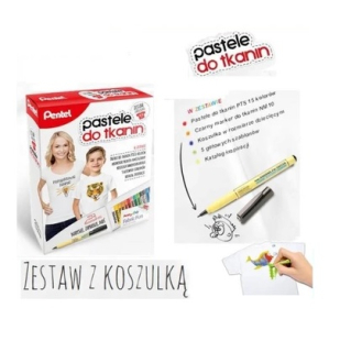 Creative Pentel Fabric Pastels Set+T -shirt