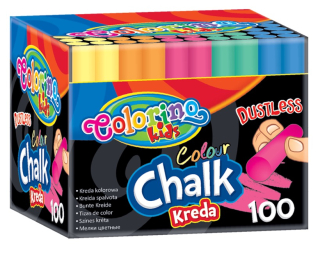 Farebný prach -bezplatná krieda Colorino 100 ks.