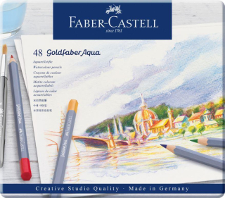 Goldfaber Aqua 48 Vodové ceruzky. Balenie. Podsvetie