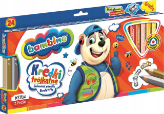 Bambino ceruzky trojuholníkové hrubé 24 koliky+ teplota