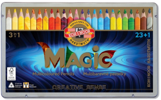 Magic Pencil Crayons Triangle 23 Kol 3408/24