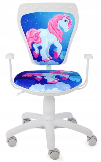 Stolička pre detské ministily biele superpony ns