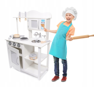 Drevená kuchyňa pre deti veľké príslušenstvo MDF 85 cm