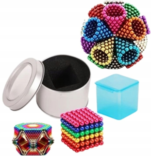 Magnetická stavebnica - MAGNETICKÉ GULIČKY NEOCUBE BLOCKS 5mm 216 FAREB