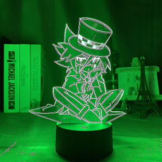 Kaitou Kiddo 3D LED nočné ľahké svetlo Detský spálňový stôl