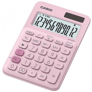 Kalkulačka 12 položiek Casio ružová MS20UCPKS