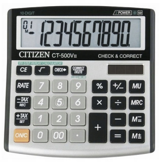 Kalkulačka Citizen CT-500VII BASIC+ 13x13 cm
