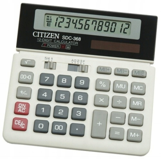 Kalkulačka kancelárie Citizen SDC-368, 12-ciflektor, 15