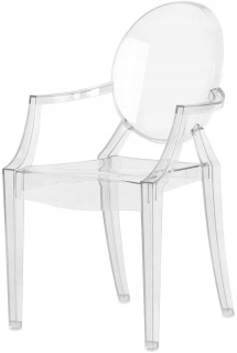Kreslo Kartell Transparent 39 x 63 x 37 cm