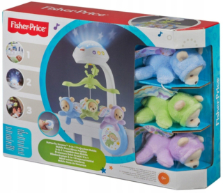 Carousel s medveďmi Fisher Price CDN41 3in1 melódiu