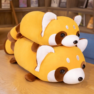Kawaii mývala plyšový vankúš Krásne hračky mäkké