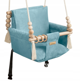 Kidaboo Swing pre dieťa Velvet Blue Home
