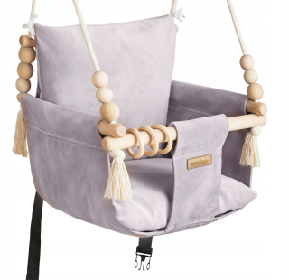 Kidaboo Swing pre dieťa Velvet Heather domov