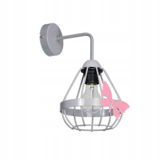 Nástenná lampa kago šedá 1xe27