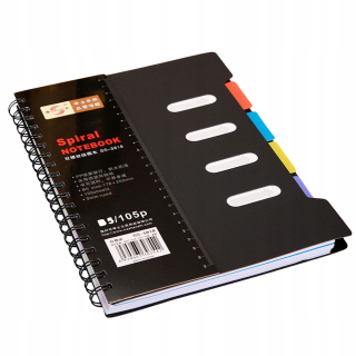 Klasifikovaná škola obchodných špirálových notebookov a