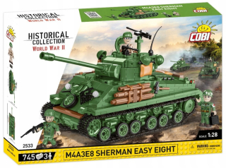 COBI M4A3E8 SHERMAN EASY Osem 745 prvkov blokov