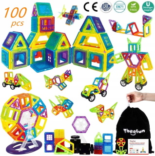 Magnetické bloky 100ks Thefun