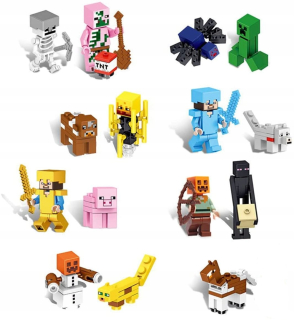 Minecraft blokuje figúrky 16 kusov môj svet