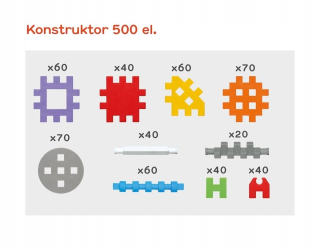 Mini Waffle bloky Wafers Konstruktor 500 el.