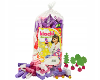 Plastová stavebnica - Plastové bloky veľké pre dievčatá doplnky