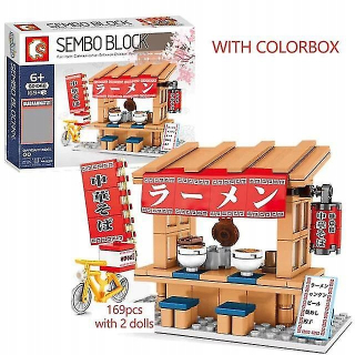 Bloky do japonského obchodu s pouličnými potravinami