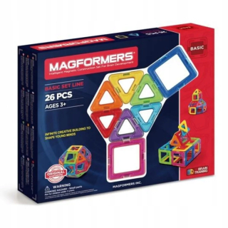 Základné magnetické bloky 26 prvkov
