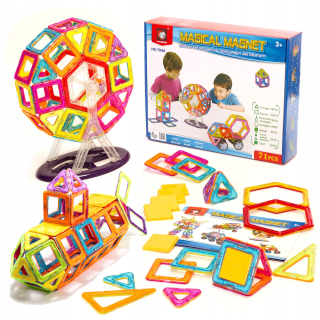 Magické magnetické magnetické bloky 71 ks