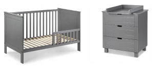 Klupś Iwo Company Set + Cot 140 x 70 Graphit
