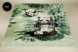Prikrývka Elway 160x210 cm panda - teplá akrylová hrubá