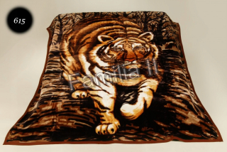 Elwayova deka 160x210 cm tiger - hrubá a teplá akrylát