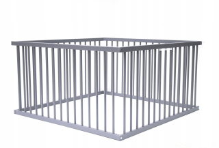 Drevená playpen 180 cm x 150 cm šedá