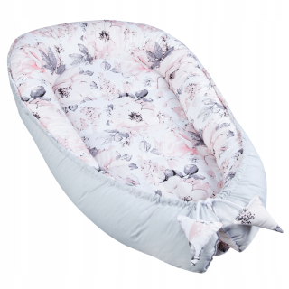 Detská bavlnená bavlnená zásuvka Playpen 71+šedá