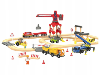 Drevená dráha front veľkú výstavbu Crane 68el