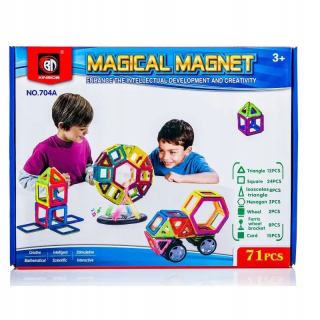 Farebné magnetické bloky magický magnet 71
