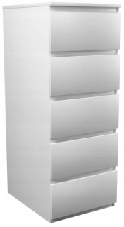 Kúzačka na hrudi 40 cm ala ikea 5 zásuviek biele zásuvky